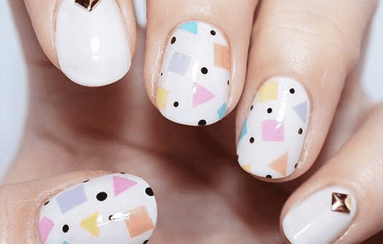 南寧美甲學(xué)校：波點幾何風(fēng)美甲教程