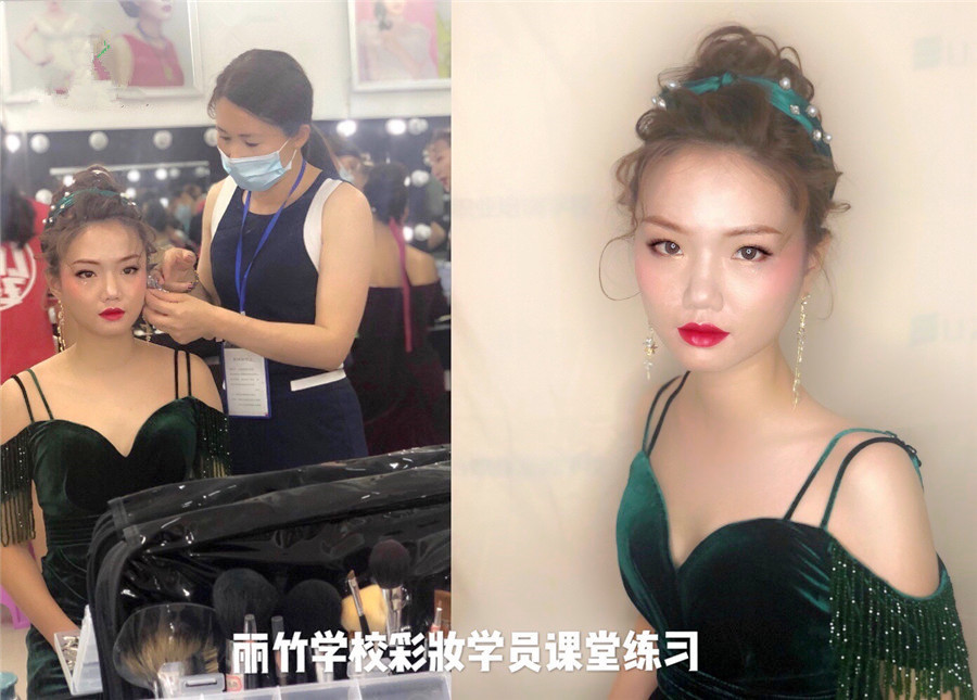 南寧化妝課堂：同學(xué)們交作業(yè)時間到