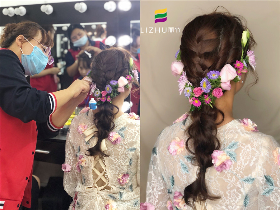 南寧化妝課堂：“鮮花”編發(fā)，做美美的鮮花新娘