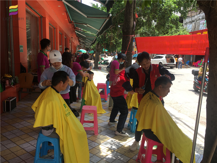 長(zhǎng)塘，六景，巒城，中共麗竹美發(fā)隊(duì)來(lái)啦