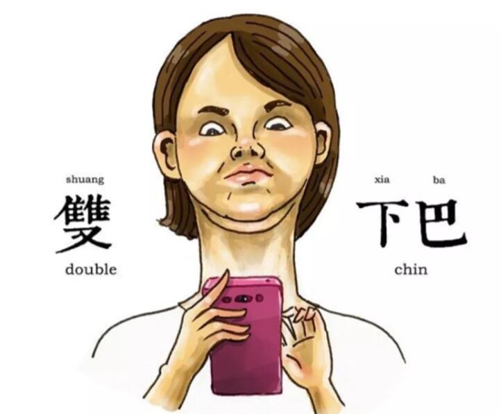 據說可以消除雙下巴的美容手法