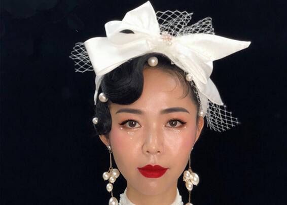 輕奢復(fù)古妝容，南寧化妝學(xué)校課堂作品