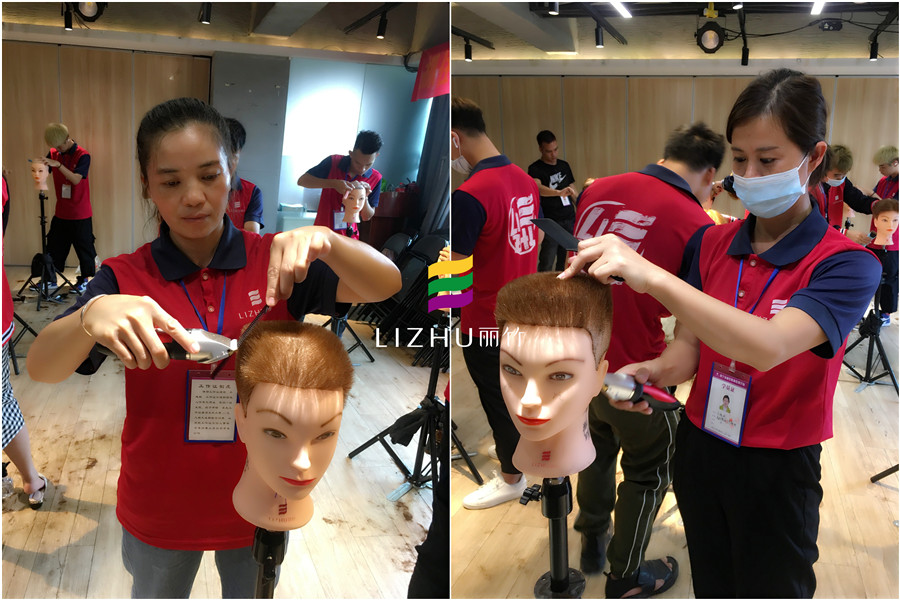 廣西美發(fā)課堂：男士剪裁班練習(xí)實(shí)況