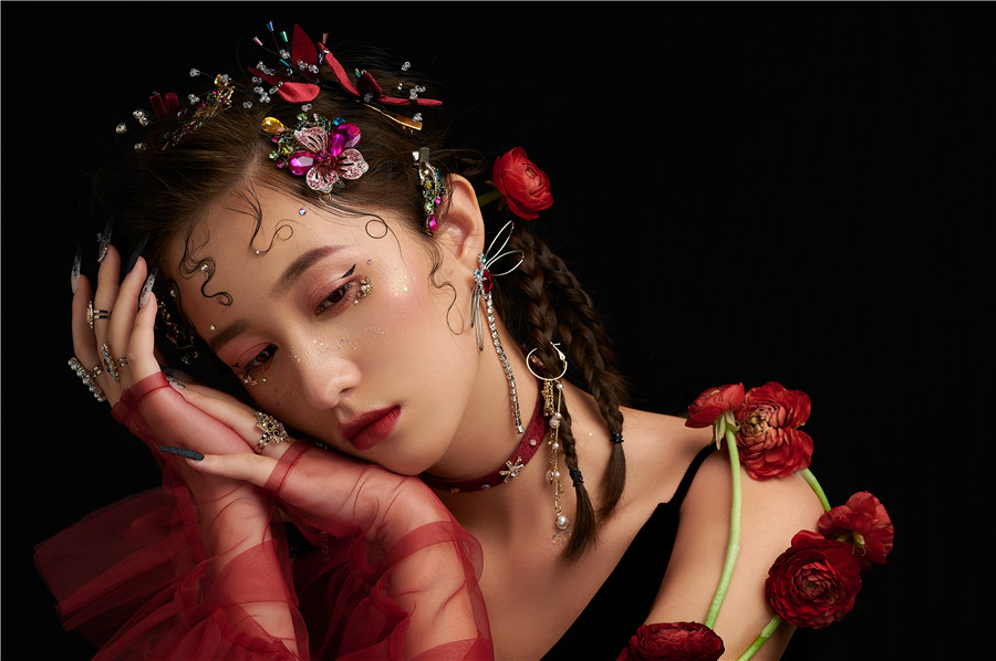 麗竹彩妝作品：輕奢復古名媛造型