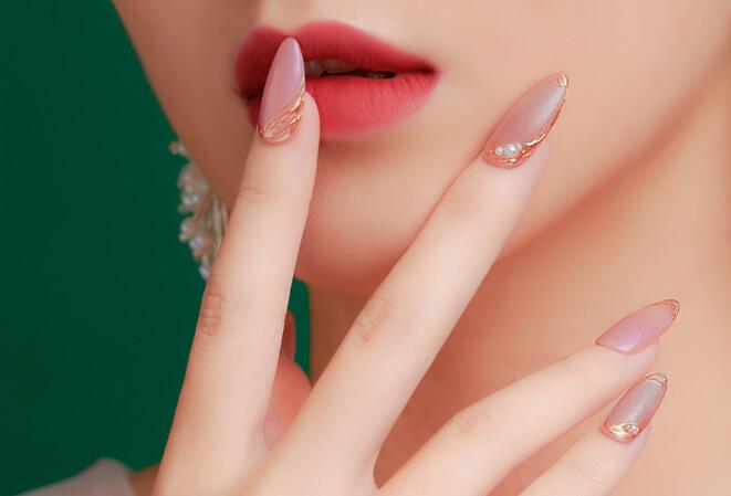 麗竹美甲作品：少女心粉色美甲