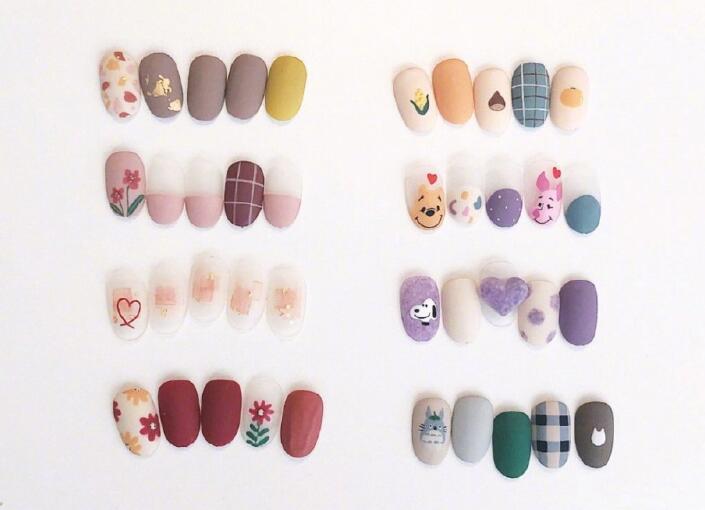 南寧好的美甲學(xué)校：韓系超萌磨砂美甲