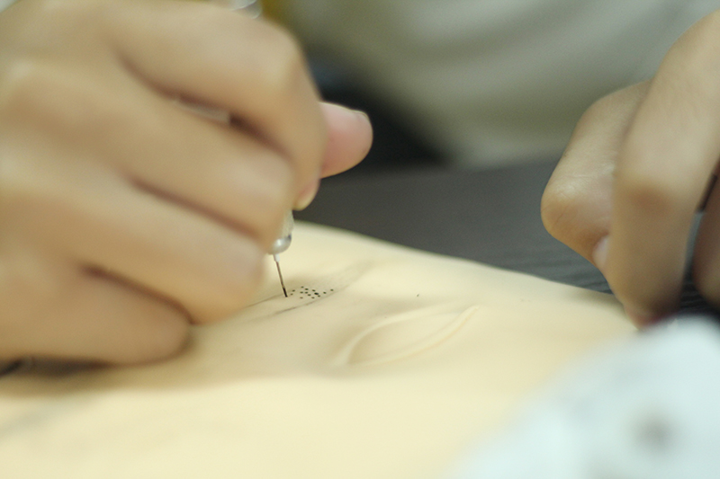 紋繡在假皮練習(xí)的技巧，南寧專業(yè)紋繡給你支招