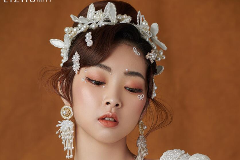 輕奢復古珍珠妝容，南寧熱門化妝培訓作品
