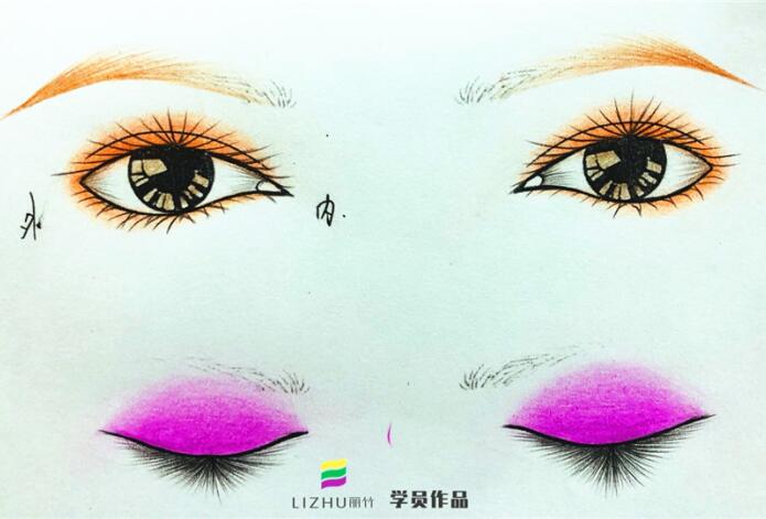 如何在紙上畫眼影？廣西專業(yè)化妝學(xué)校教你
