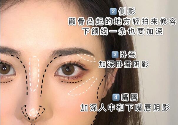 亞洲臉必看的修容教程，南寧學化妝的學校整理好了