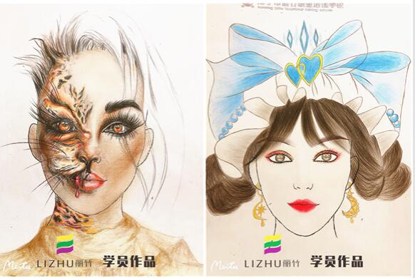 紙妝美人圖，實力演繹廣西學化妝哪家好