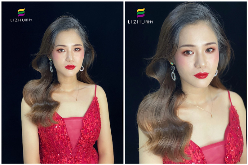 禮服造型，麗竹彩妝學(xué)校培訓(xùn)作品