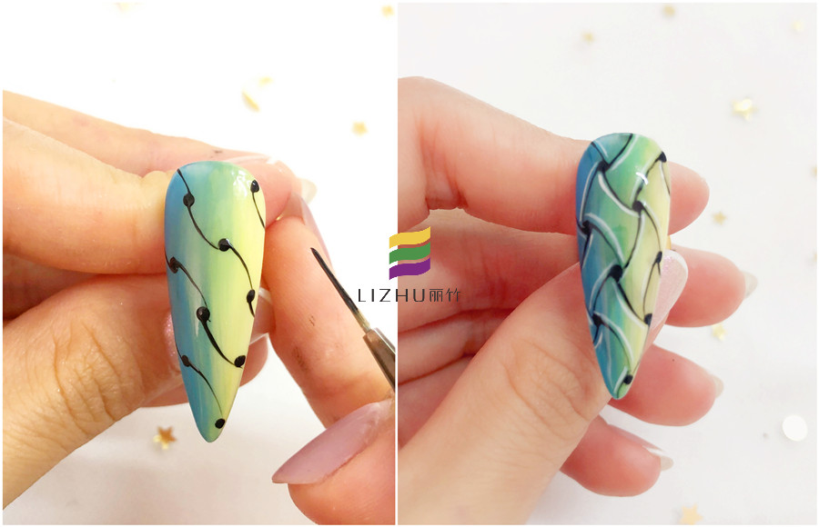 編織美甲的畫法，廣西美甲職業(yè)培訓(xùn)學(xué)校教你