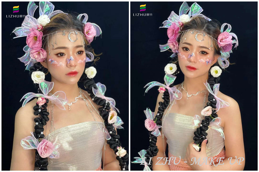 哈尼甜心風(fēng)造型，南寧創(chuàng)意彩妝學(xué)校作品