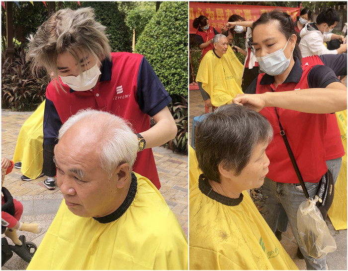 南寧美發(fā)班戶外實操：公益理發(fā)活動