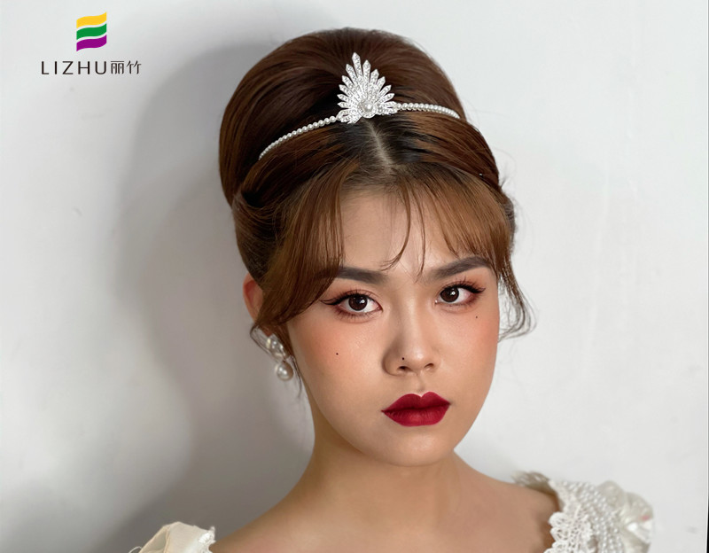 輕復(fù)古新娘造型，南寧新娘妝培訓(xùn)學(xué)校作品