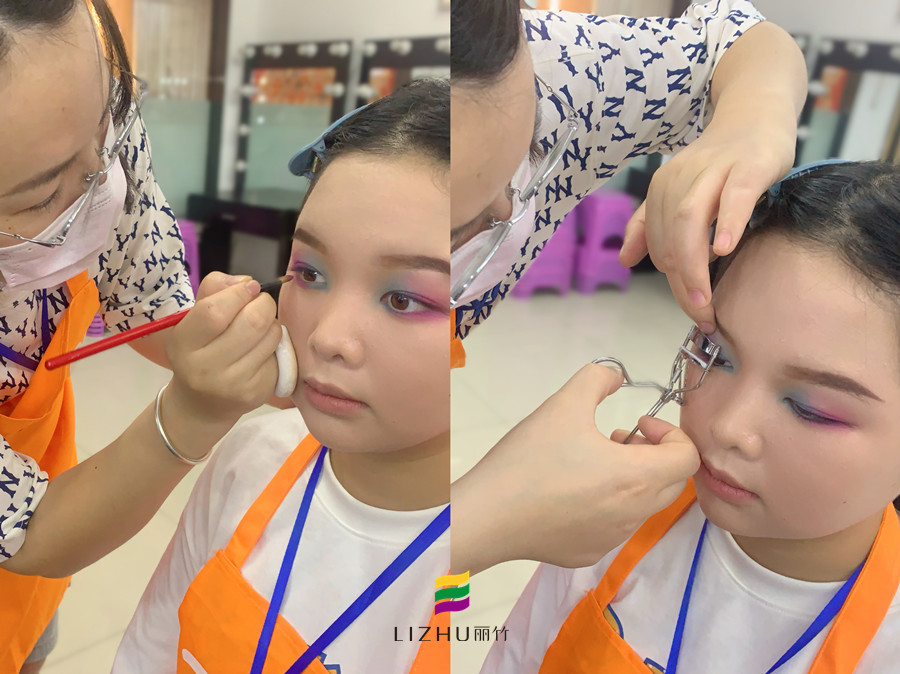 雙色眼影的畫(huà)法，南寧化學(xué)教學(xué)課件分享