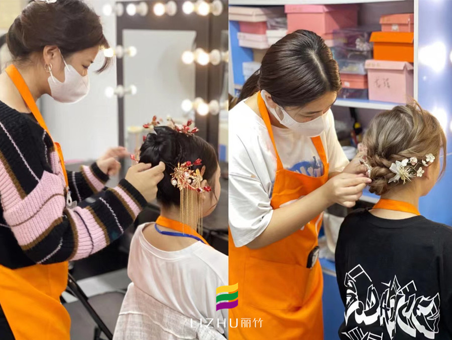 南寧學(xué)習化妝盤發(fā)---盤扎發(fā)造型班