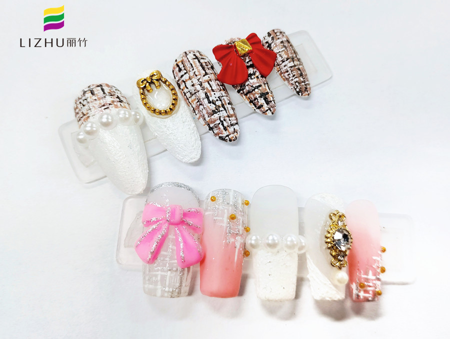 小香風(fēng)格紋美甲，南寧美甲教學(xué)分享