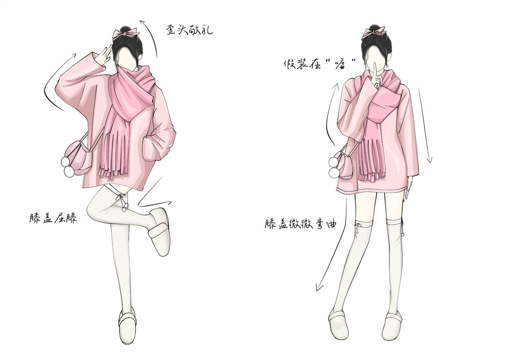 甜妹戶外拍照姿勢，廣西省彩妝造型培訓教你