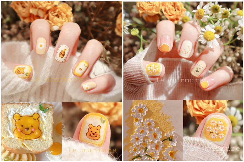 春天繁花美甲，南寧美甲造型款式學(xué)校推薦