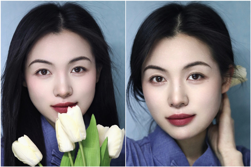 中式眉形教程，廣西化妝基礎(chǔ)班整理分享