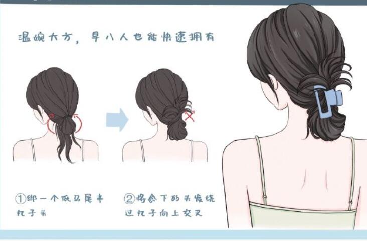 鯊魚夾發(fā)型教程，南寧扎發(fā)培訓造型課