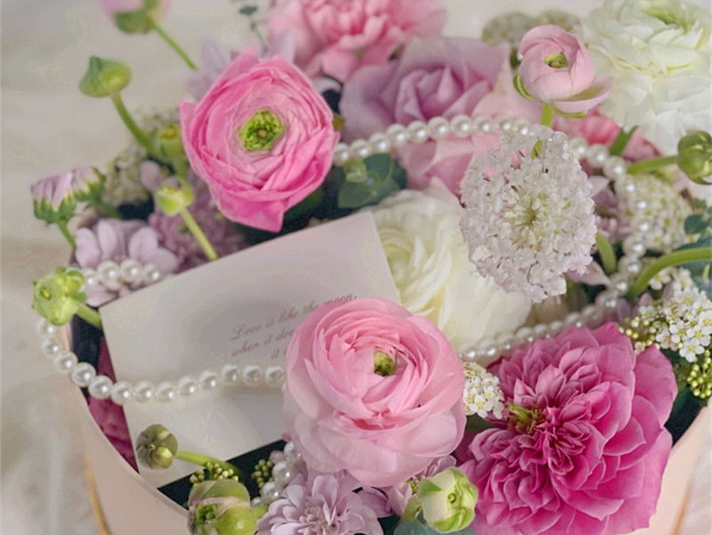 韓式玫瑰花盒制作技巧，南寧鮮花培訓(xùn)