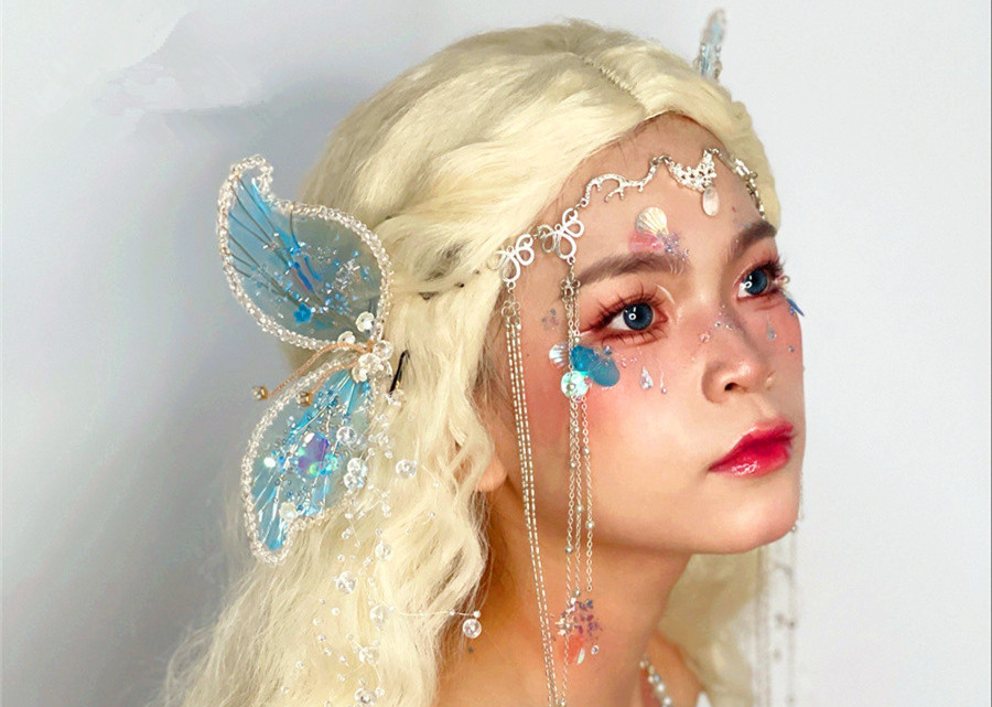 人魚公主造型，南寧化妝創(chuàng)意造型教學(xué)