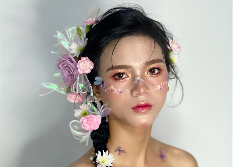 哈尼族造型，廣西影樓彩妝培訓(xùn)作品欣賞