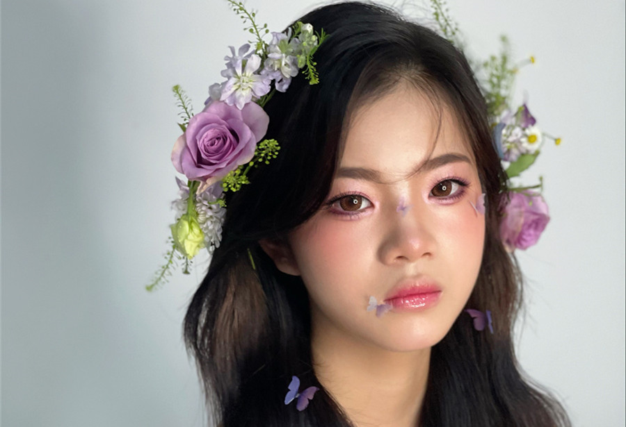 清新鮮花新娘，南寧新娘造型學(xué)校教你打造浪漫