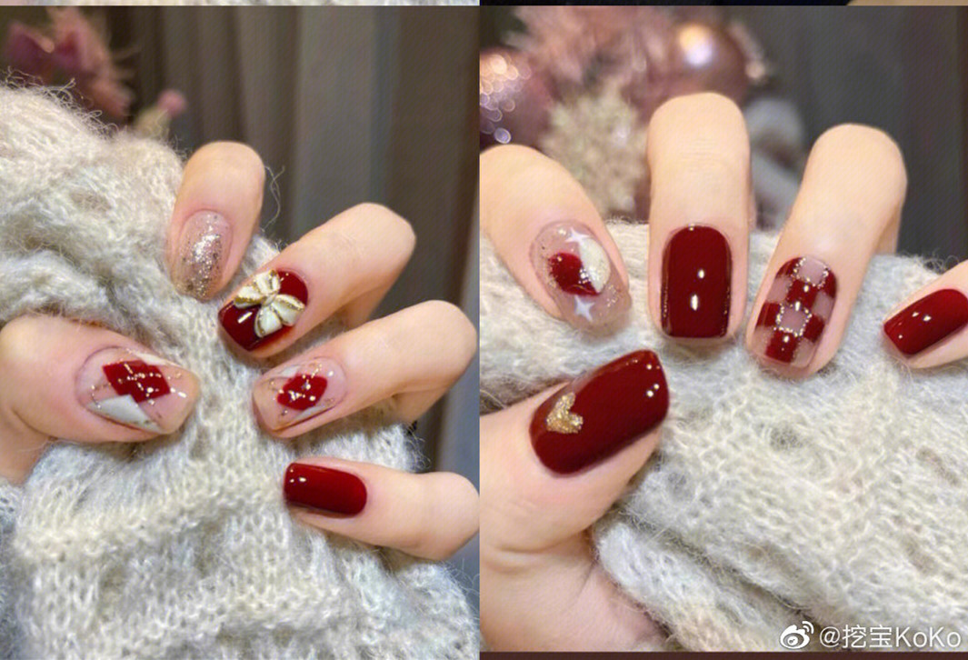 紅色美甲推薦，廣西學(xué)美甲手藝