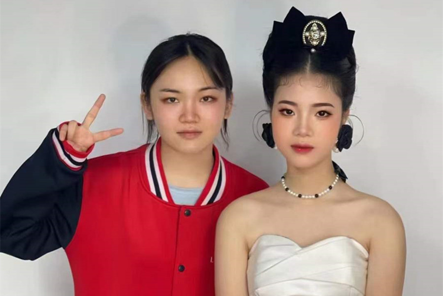 復古新娘，廣西南寧美妝學校學員作品
