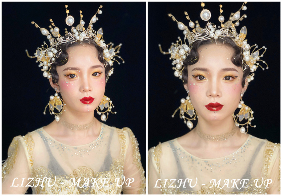 高奢妝容造型，廣西彩妝創(chuàng)意培訓(xùn)學(xué)校作品