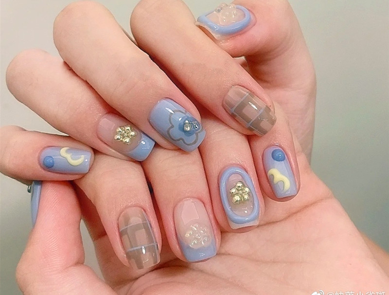 可愛手繪小短甲，零基礎(chǔ)學(xué)美甲技術(shù)