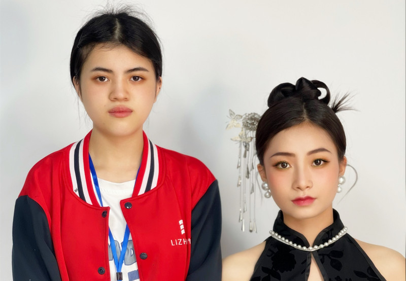 新中式造型，南寧化妝學(xué)校學(xué)員畢業(yè)作品