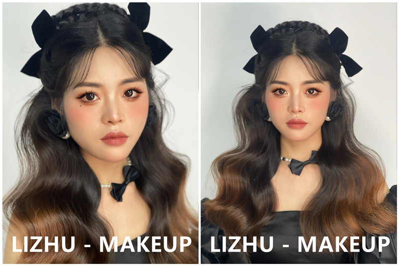 晚禮服造型，南寧培訓(xùn)化妝師作品