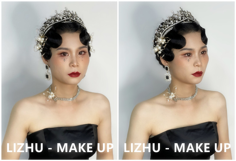 復(fù)古手推波造型，廣西新娘寫(xiě)真培訓(xùn)