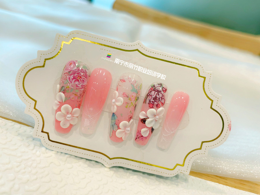 零基礎(chǔ)美甲教學(xué)：雕花彩繪款美甲