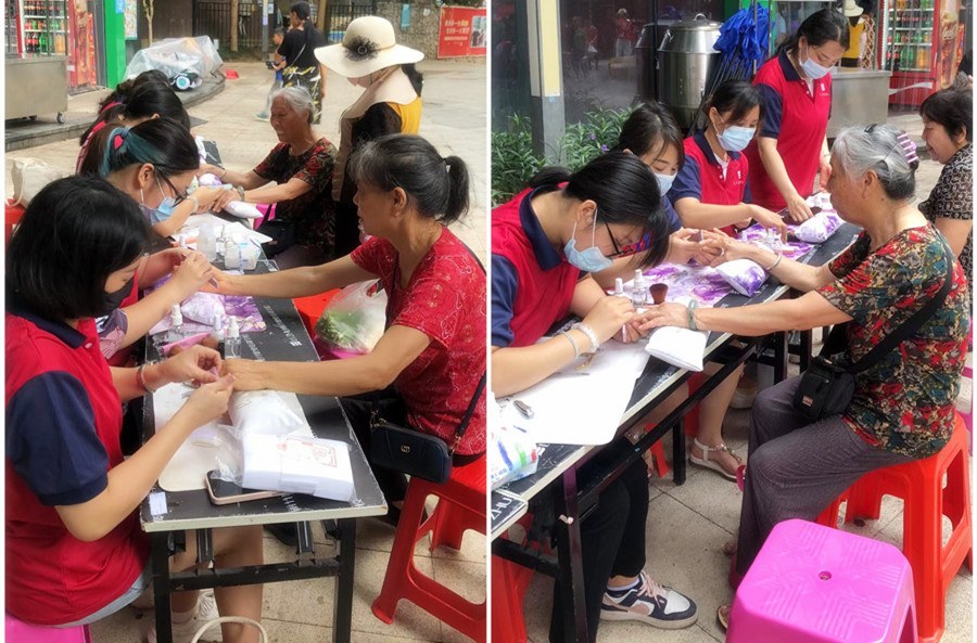 學(xué)以致用！南寧美甲學(xué)校社會實(shí)踐教學(xué)