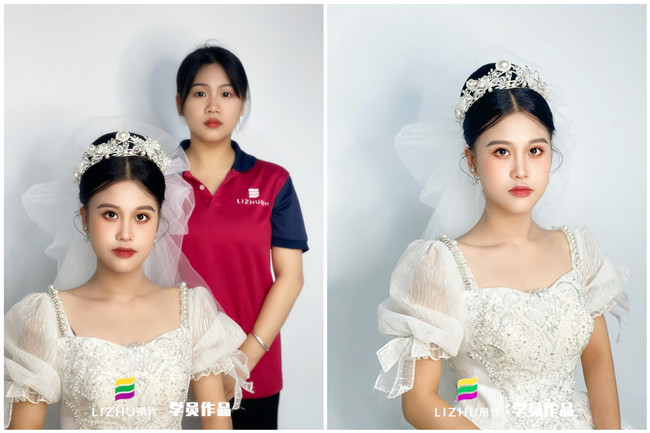 婚禮新娘造型，南寧新娘彩妝作品