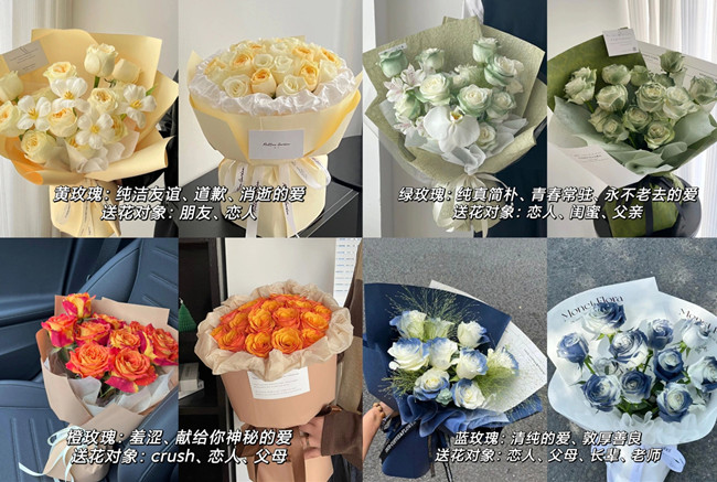 不同顏色的玫瑰代表的寓意，南寧學(xué)花藝插花