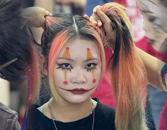 萬圣節(jié)妝容圖片，南寧化妝彩妝造型培訓(xùn)學(xué)校作品