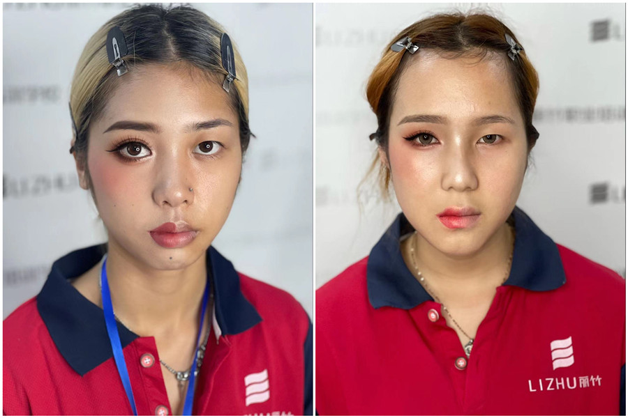 廣西美妝學校：化妝眼皮微調(diào)法