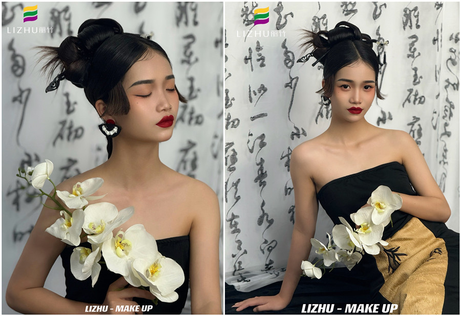 新中式國風造型，南寧人物寫真化妝學校作品