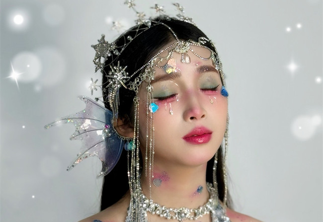 人魚公主造型，?南寧影樓化妝造型作品