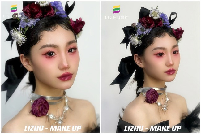 廣西彩妝學校品牌：復古鮮花造型