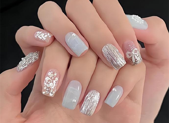 適合打工人的美甲，廣西學(xué)美甲款式