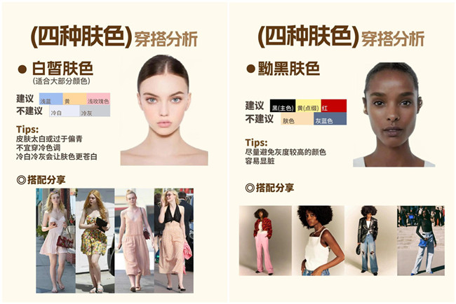 不同膚色的穿搭，廣西形象設(shè)計專業(yè)分析