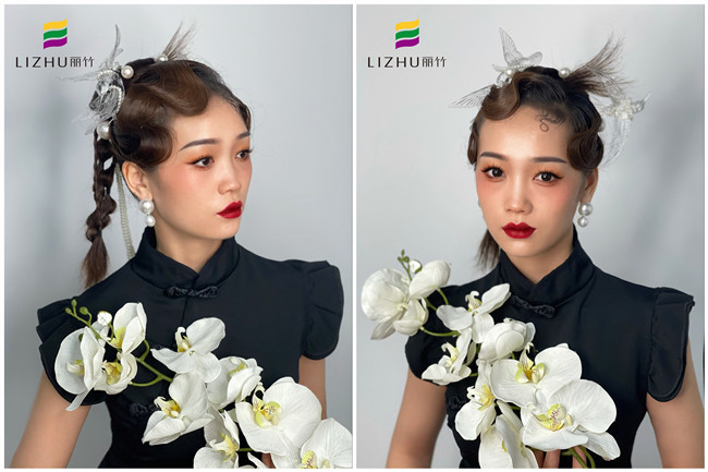 新中式國風造型，南寧化妝進修培訓課堂作品